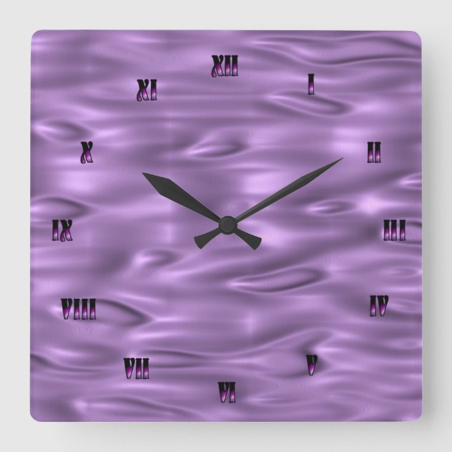 Reloj de pared púrpura (Anverso)
