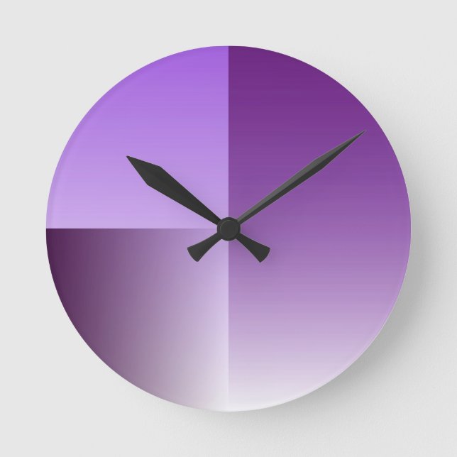 reloj de pared púrpura (Anverso)