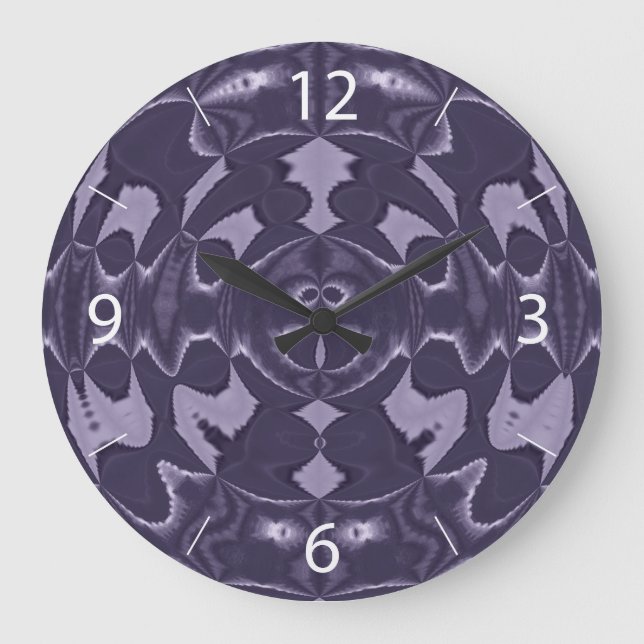 Reloj de pared púrpura (Anverso)