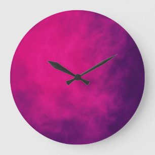 Reloj de pared púrpura magenta - Personalizable