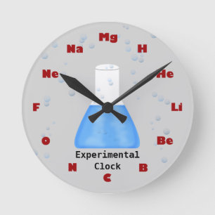Reloj de pared química — Reloj experimental
