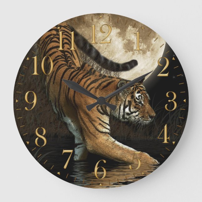 Reloj de pared raro del Animal-Amante del gato (Anverso)