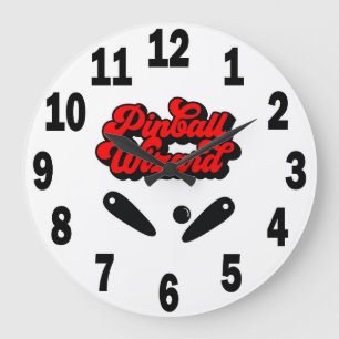Reloj de pared redonda acrílico del jugador de pin