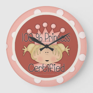 Reloj de pared redonda con certificación Princess