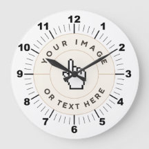 Reloj de pared redonda de 10,75" - Personalizado (