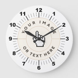 Reloj de pared redonda de 10,75" - Personalizado (