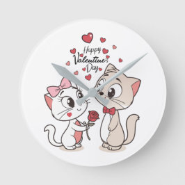 Reloj de pared redonda de 10" para Cat Valentine