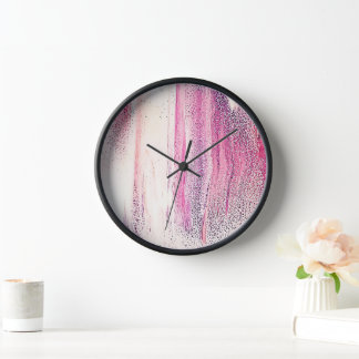 Reloj de pared redonda de imagen de barrido acríli