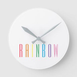 Reloj de pared redonda de RAINBOW
