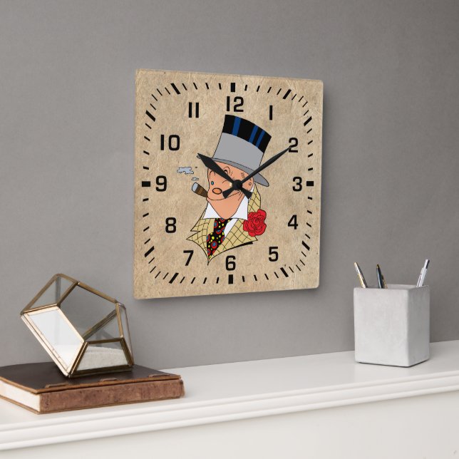 Reloj de pared redonda para fumadores de puros de  (Oficina)