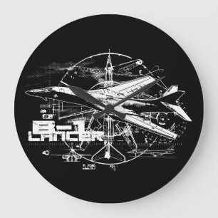 Reloj de pared redondeado de cáncamo B-1 (grande)