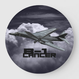 Reloj de pared redondeado de cáncamo B-1 (grande)