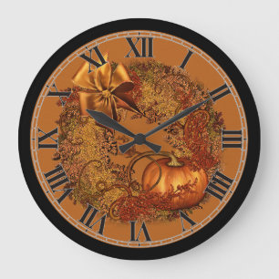 Reloj de pared redondeado de la guisante de calaba