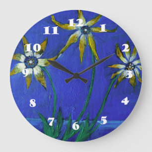 Reloj de pared redondeado (grande) con pintura de