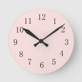 Reloj de pared redondeado rosado (mediano) Rosa ox