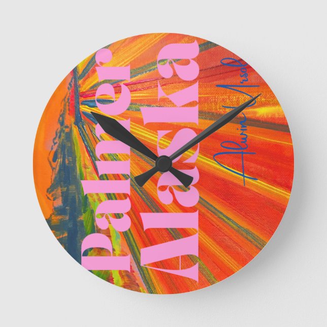 Reloj de pared redondo (Anverso)