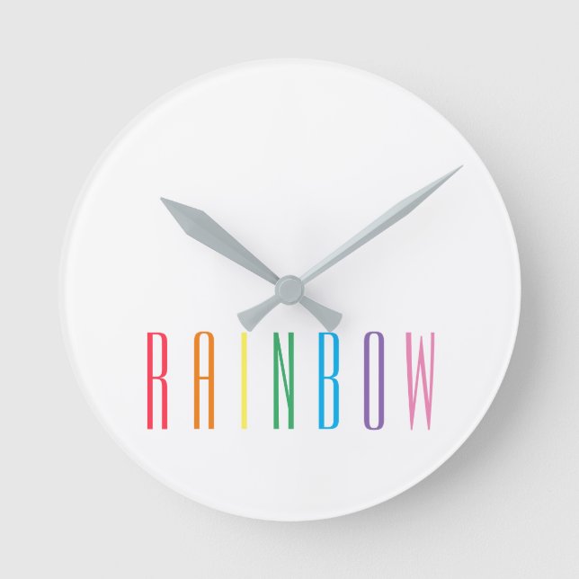 Reloj de Pared Redondo ARCOIRIS (Anverso)