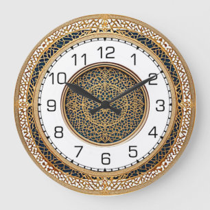 Reloj de pared redondo Art Deco