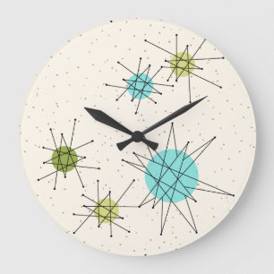 Reloj de pared redondo atómico icónico de
