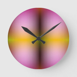 Reloj de pared redondo con manecillas negras elega