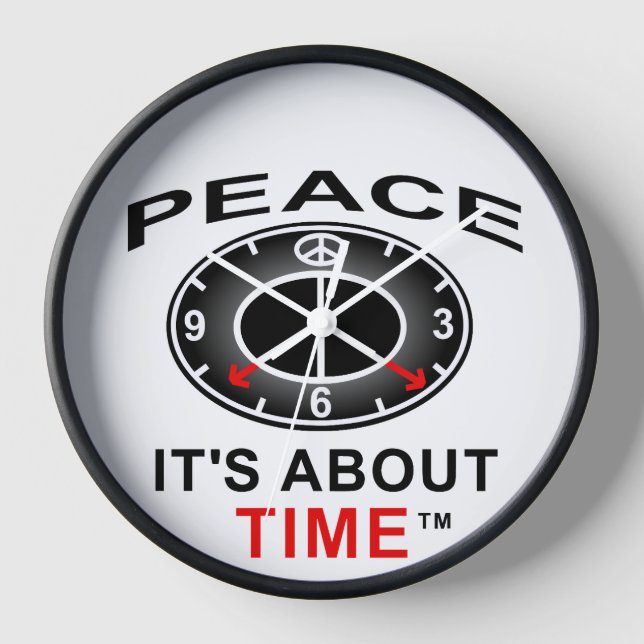 Reloj de pared, redondo de 10" (Anverso)