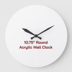 Reloj de pared redondo de acrílico personalizado d
