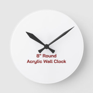 Reloj de pared redondo de acrílico personalizado d