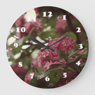 Reloj de pared redondo de amor de primavera (grand