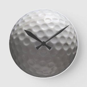 Reloj de pared redondo de la pelota de golf