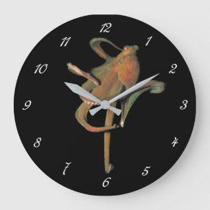 Reloj de pared redondo del pulpo majestuoso (con