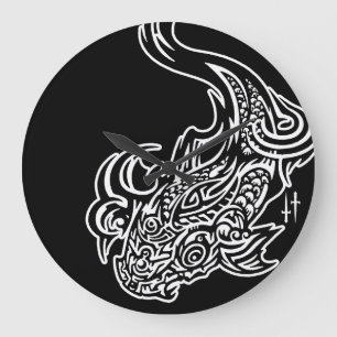 Reloj de pared redondo (grande) de Koi