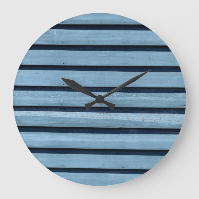 Reloj de pared redondo (grande) de "líneas azules" (Anverso)