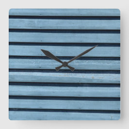 Reloj de pared redondo (grande) de "líneas azules"