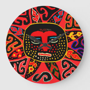 Reloj de pared redondo Kuna indio - Reloj de pared