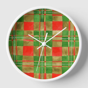 Reloj de Pared Redondo MAC GREGOR TARTAN
