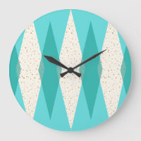 Reloj de pared redondo moderno de Argyle de los