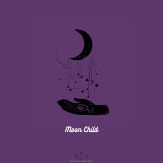 Reloj de pared redondo Moon Child