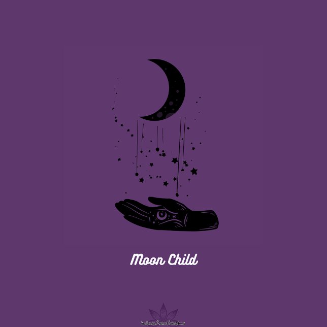 Reloj de pared redondo Moon Child (Subido por el creador)