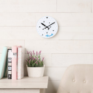 Reloj de pared redondo para habitación de niños co