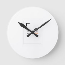 Reloj de pared redondo para inversor a largo plazo