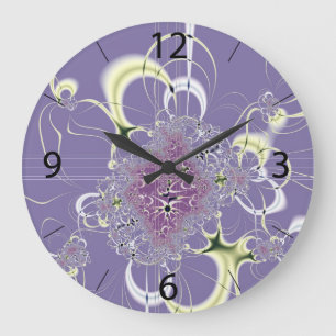 Reloj de pared redondo Purple Fantasy - Personaliz