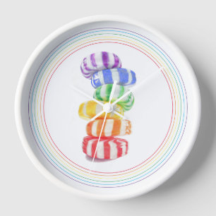 Reloj de Pared Redondo RAINBOW CANDY