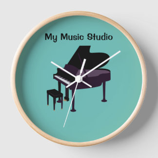 Reloj de pared, reloj de marco de madera natural r