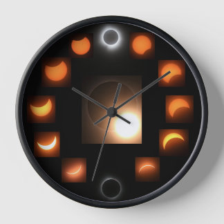 Reloj de pared, reloj de marco redondo de madera n