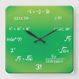 Reloj de pared - Reloj de prueba pop de matemática