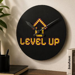 Reloj de Pared Retro 8-Bit EASY - Negro
