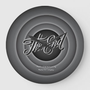 Reloj de pared retro de la pantalla de la