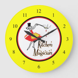Reloj de pared retro mago de la cocina
