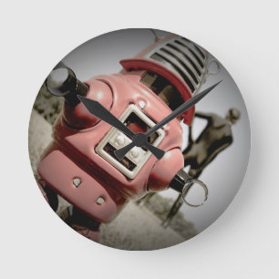 Reloj de pared Retro Toy Robby Robot 04