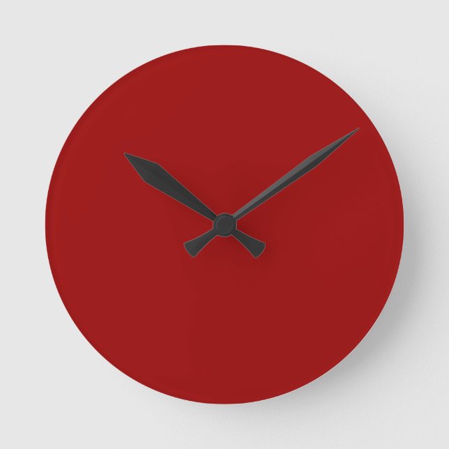 Reloj de pared roja (Anverso)